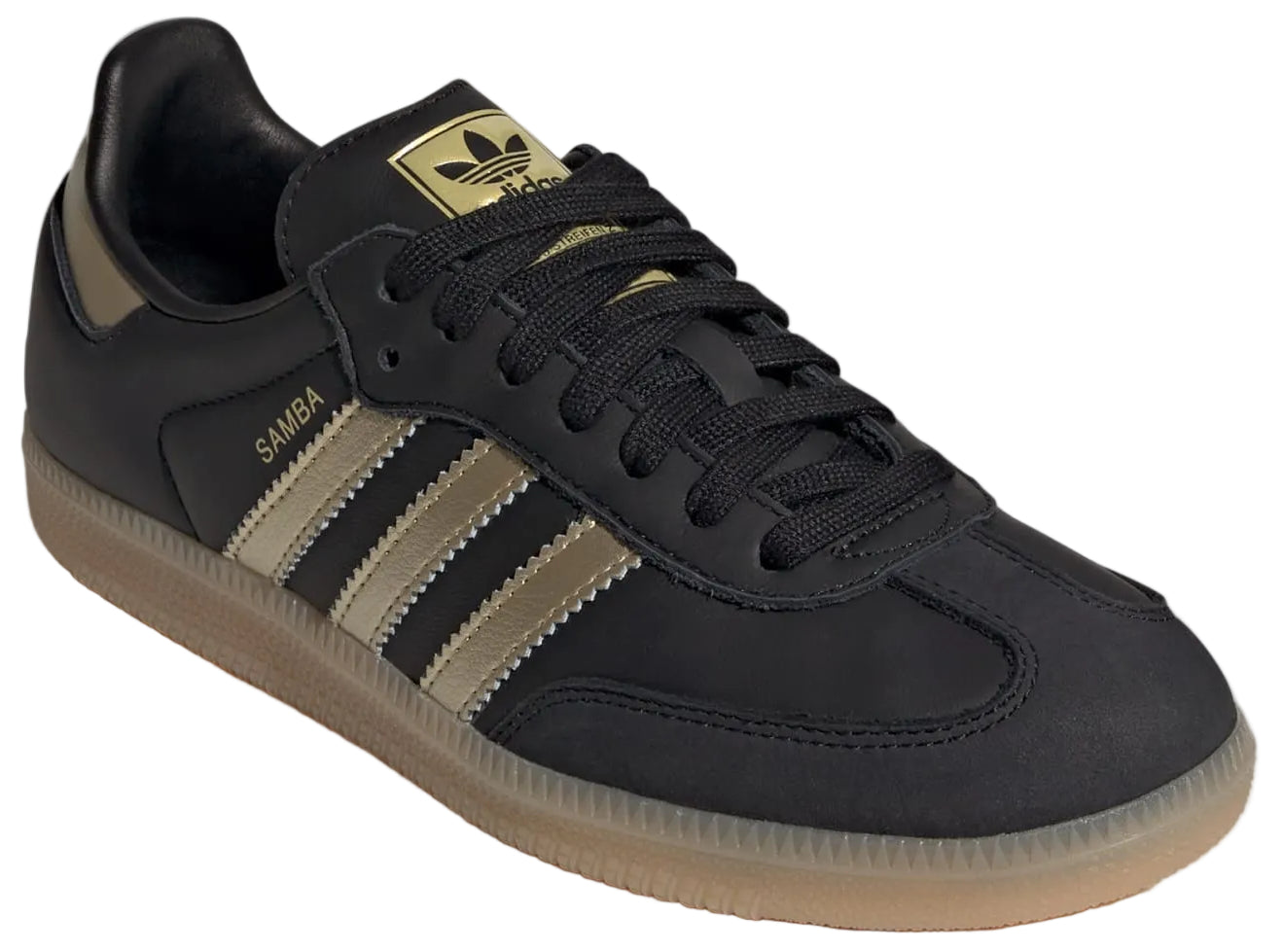 Adidas Samba OG Core Black Thermal Chrome Gum (Women's)