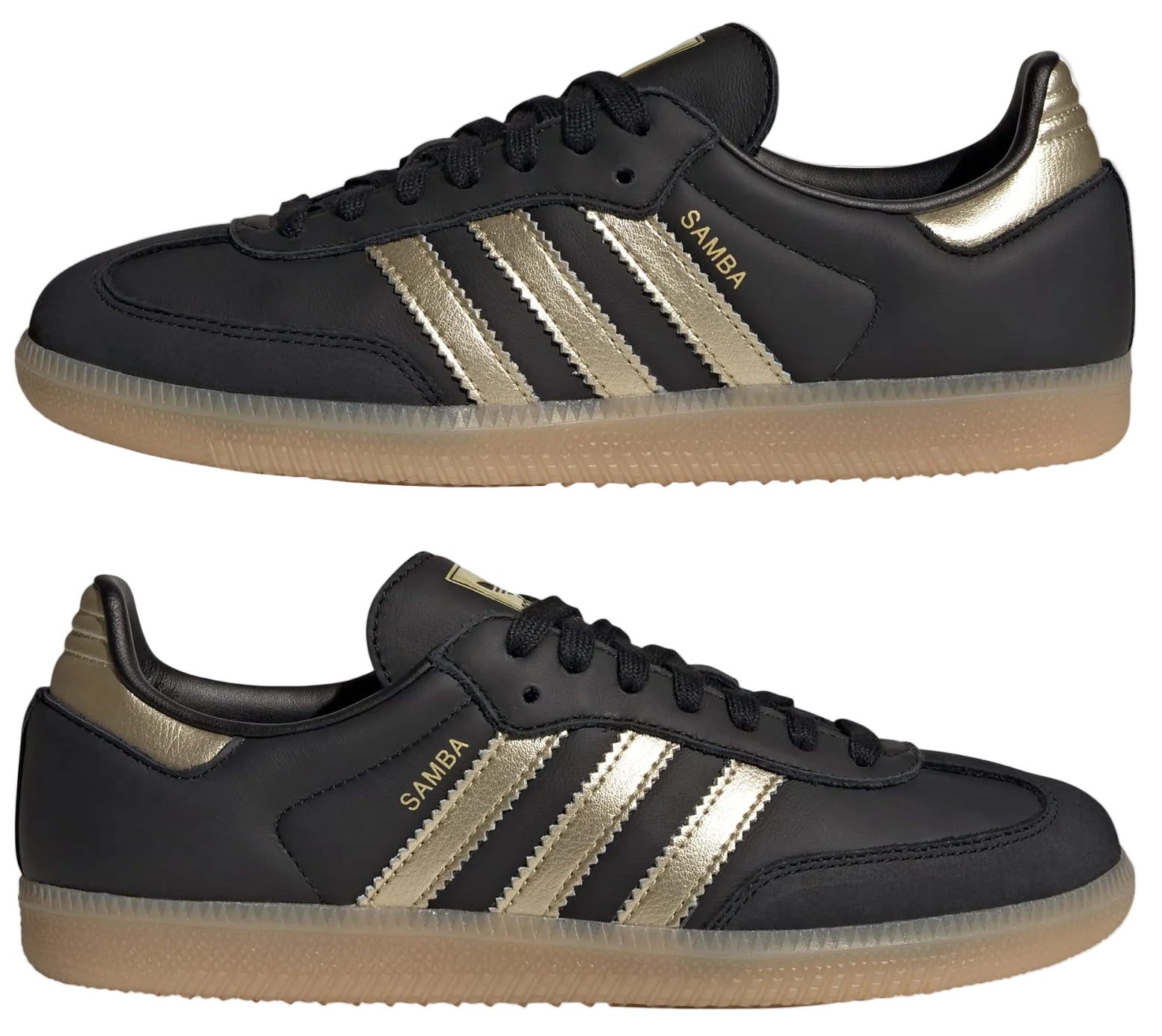 Adidas Samba OG Core Black Thermal Chrome Gum (Women's)