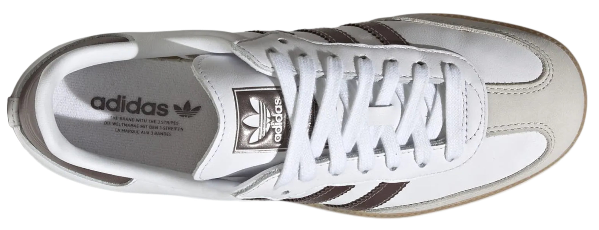 Adidas Samba OG Cloud White Coffee Metallic Gum (Women's)