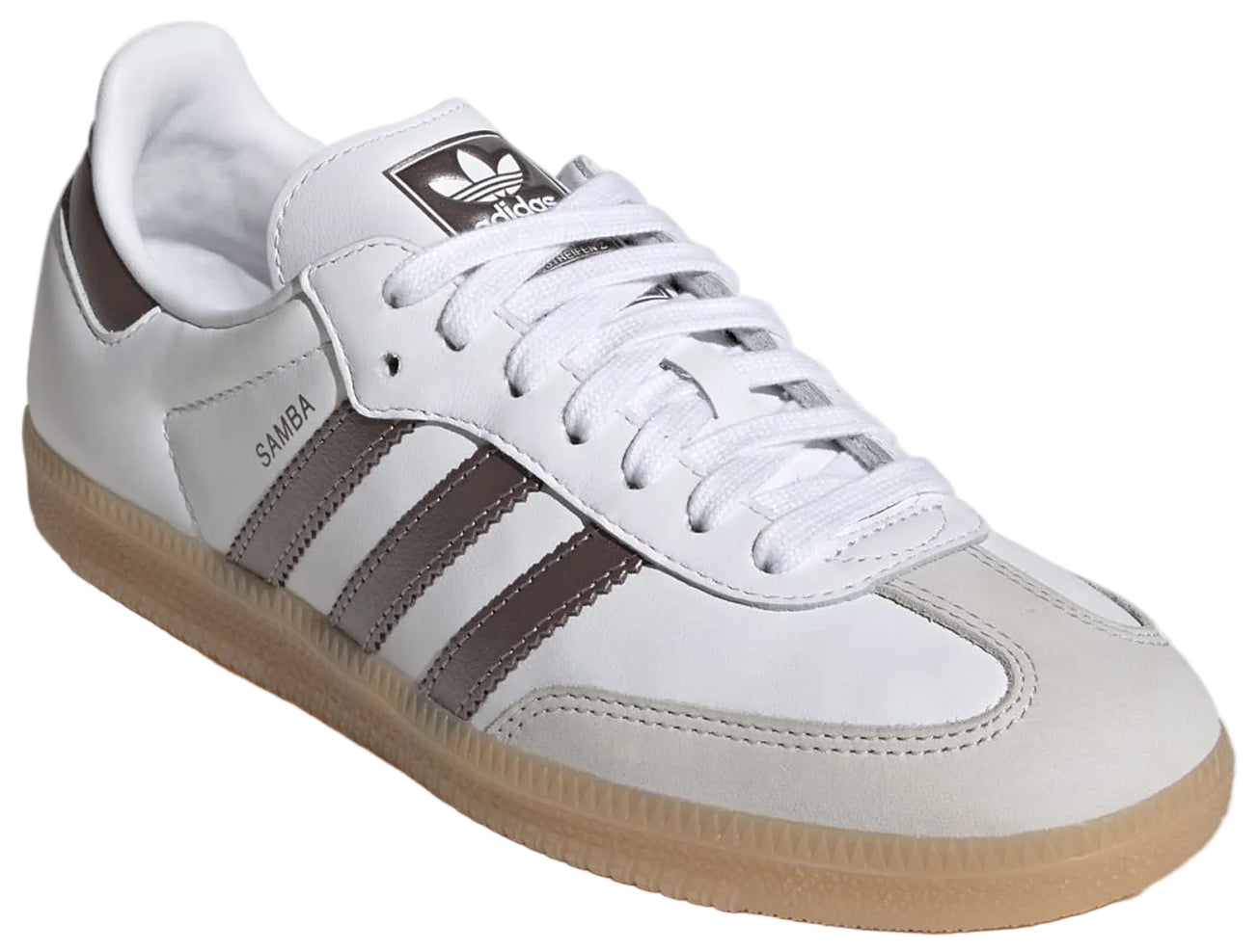Adidas Samba OG Cloud White Coffee Metallic Gum (Women's)