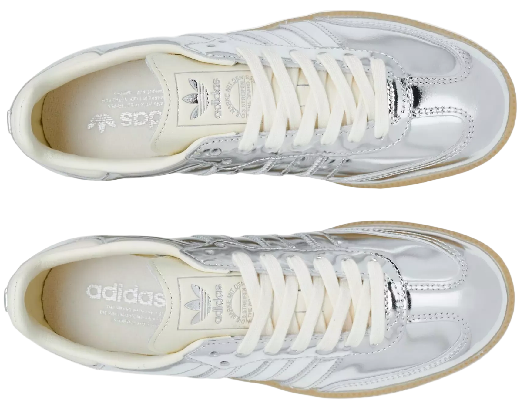 Adidas Samba OG Silver Metallic Gum (Women's)