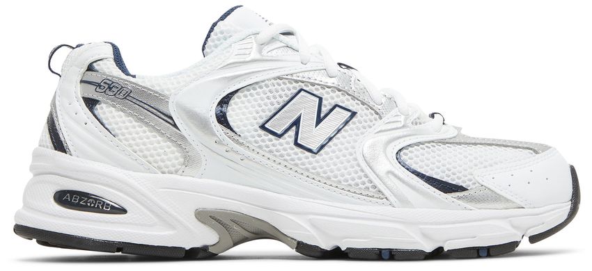 New Balance 530 White Silver Navy