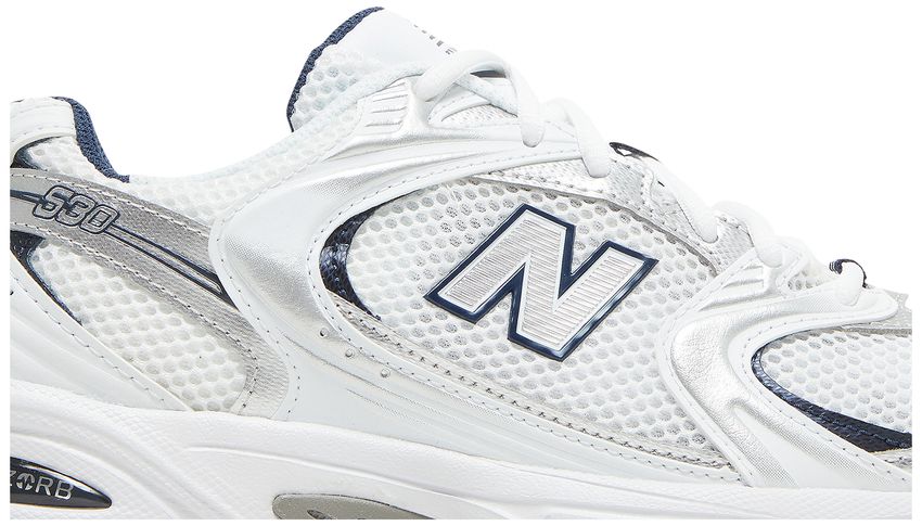 New Balance 530 White Silver Navy