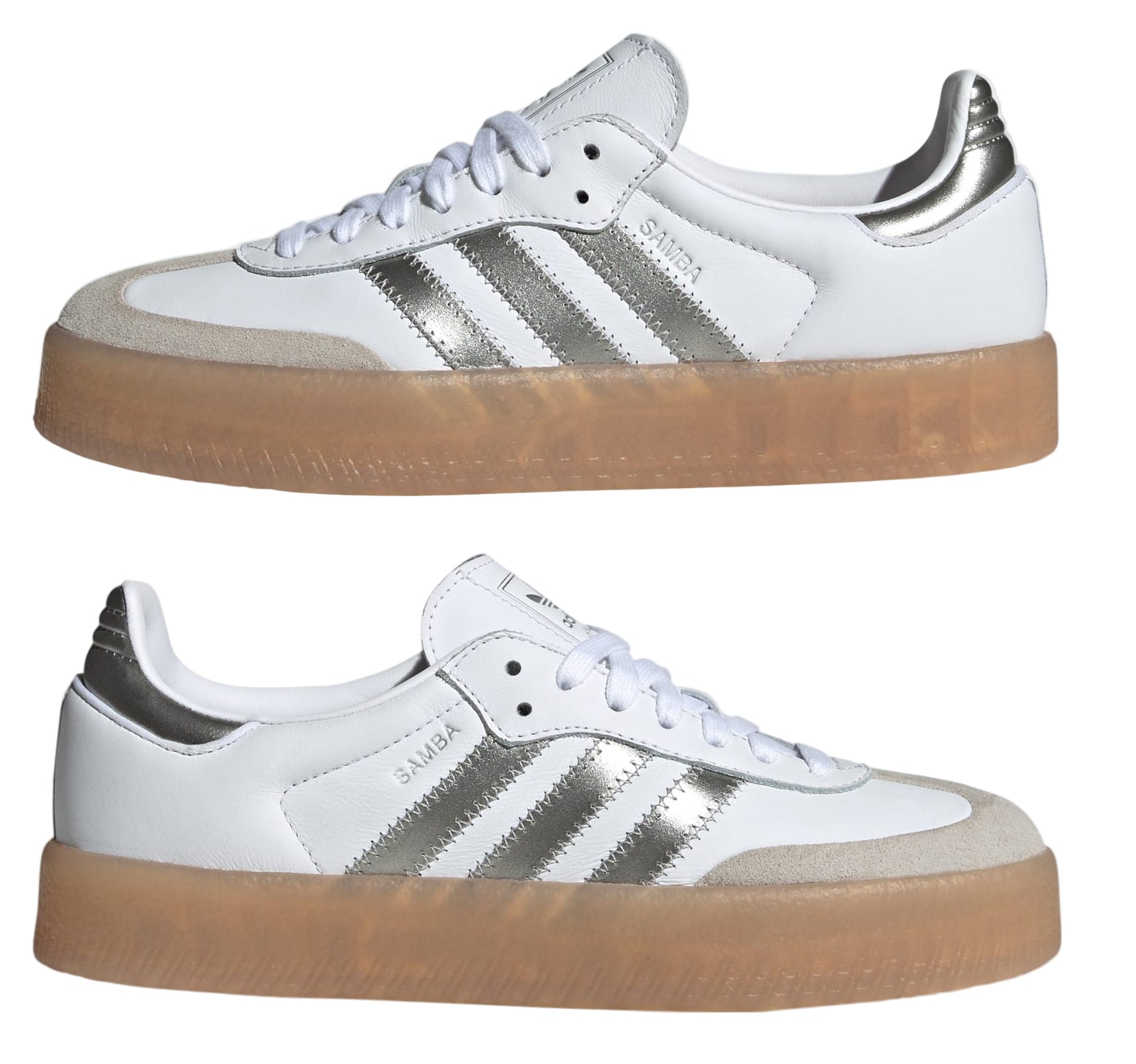 Adidas Sambae White Silver Metallic (Women's)