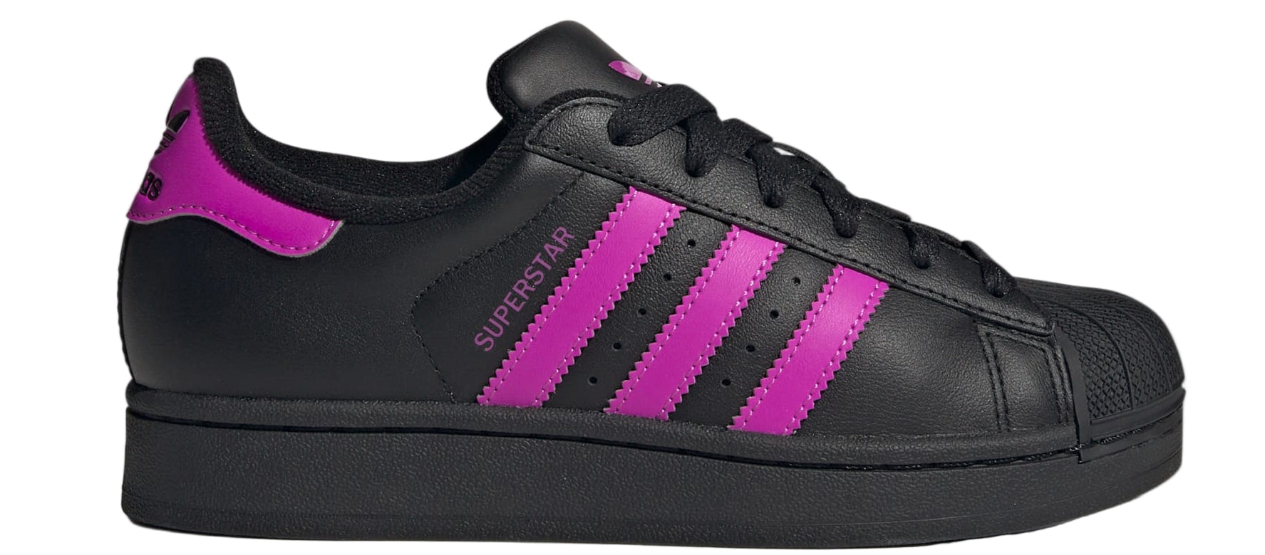 Adidas Originals Superstar II Black Flash Pink (GS)