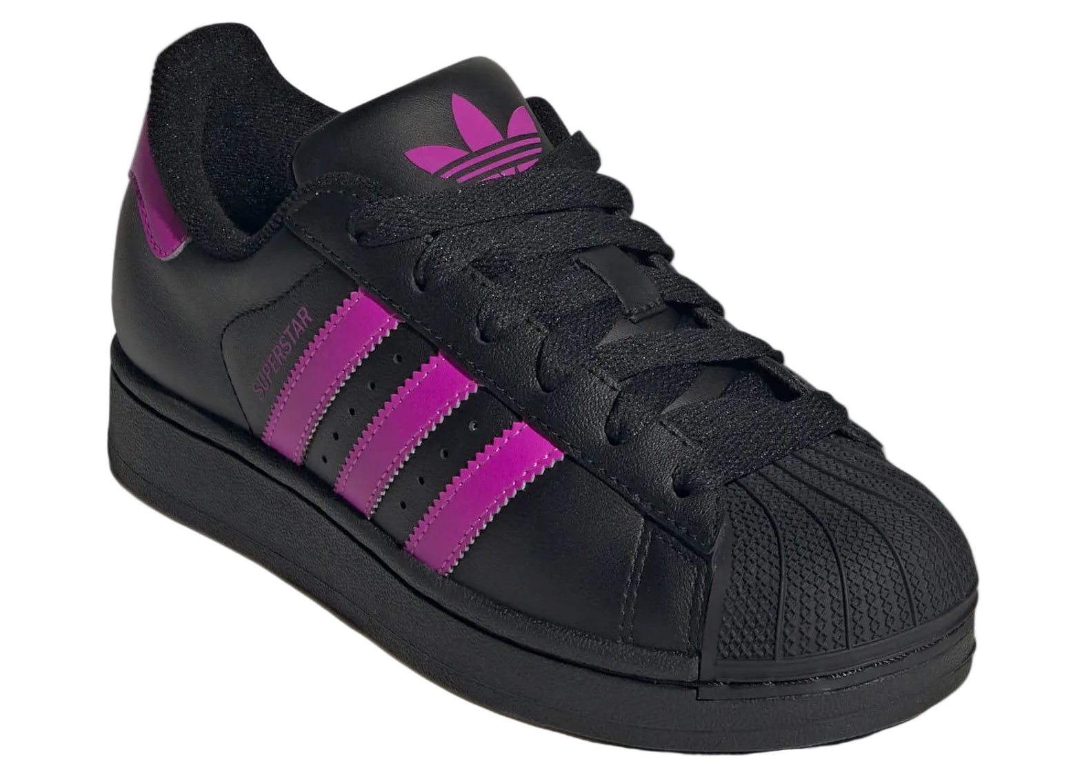 Adidas Originals Superstar II Black Flash Pink (GS)