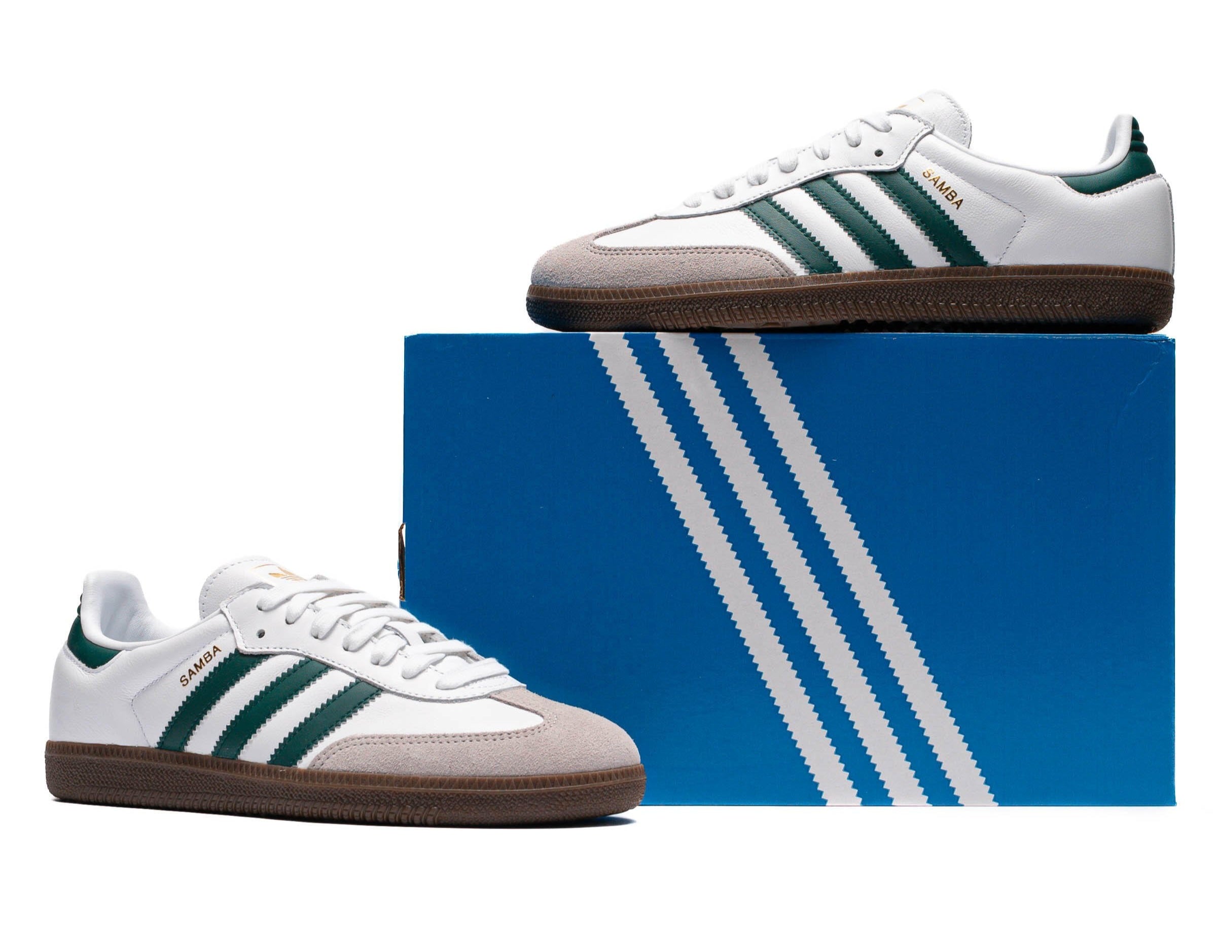 adidas Samba OG Cloud White Collegiate Green