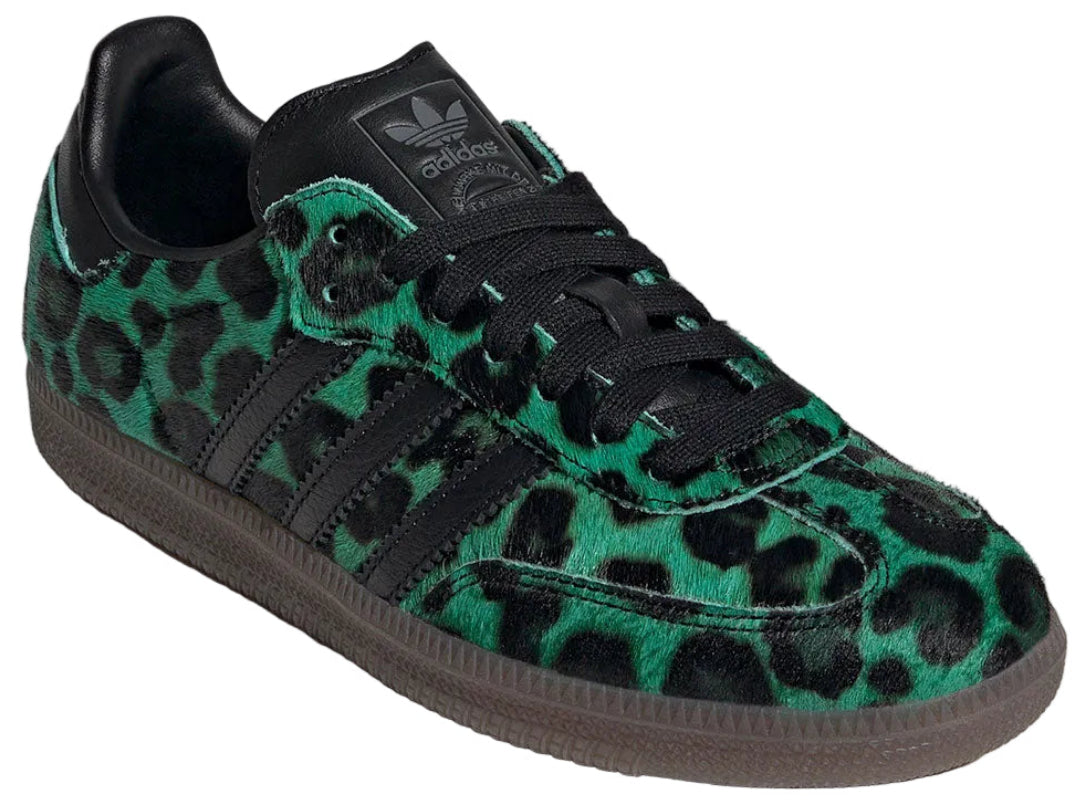 Adidas Samba OG Leopard Semi Screaming Green (Women's)