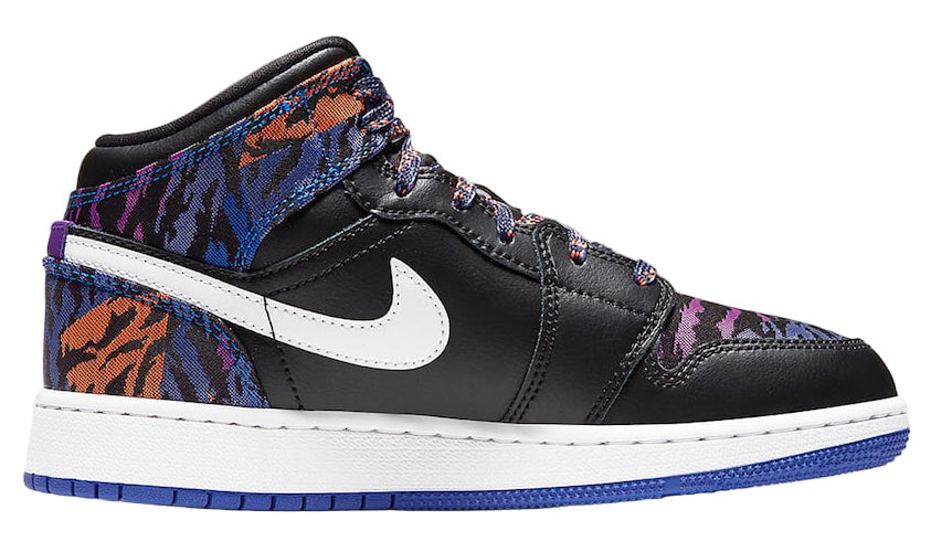 Jordan 1 Mid Multi-Color Tiger Stripe (GS)