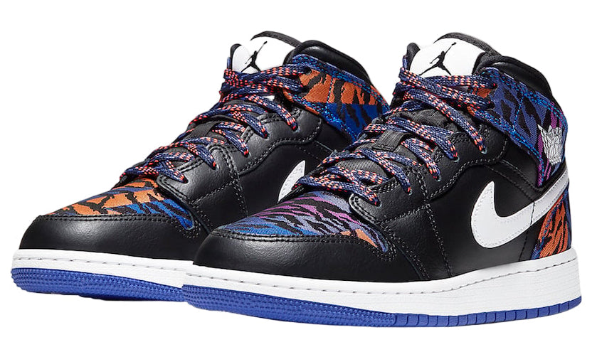Jordan 1 Mid Multi-Color Tiger Stripe (GS)