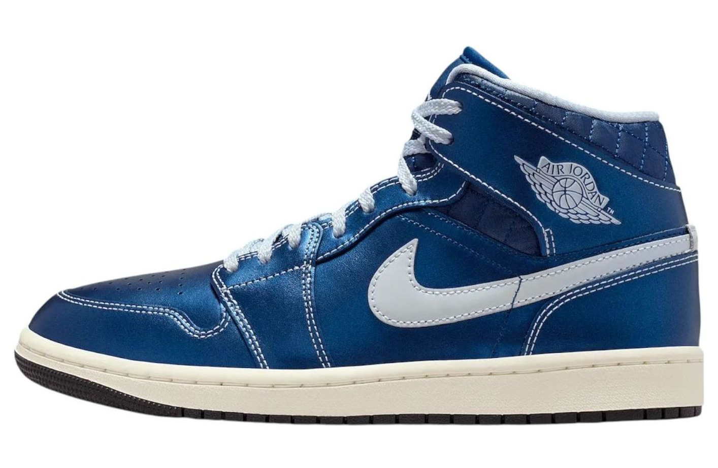 Jordan 1 Mid SE Metallic Blue Quilted (Women's)