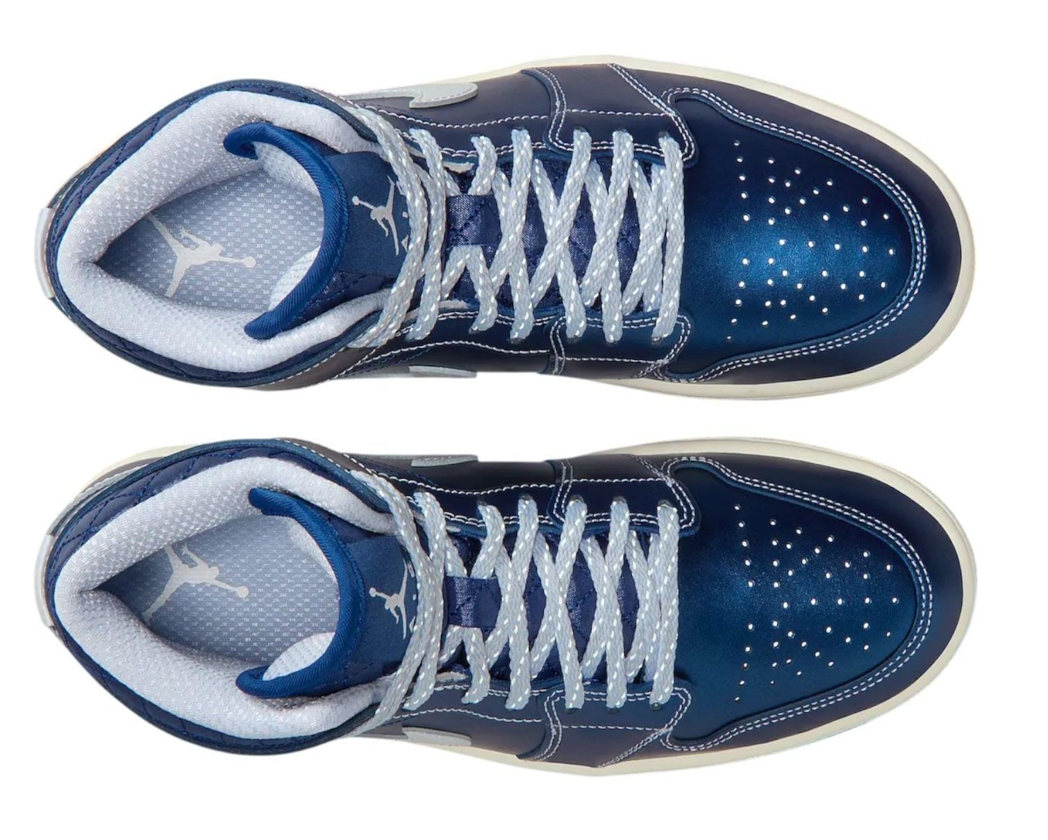 Jordan 1 Mid SE Metallic Blue Quilted (Women's)