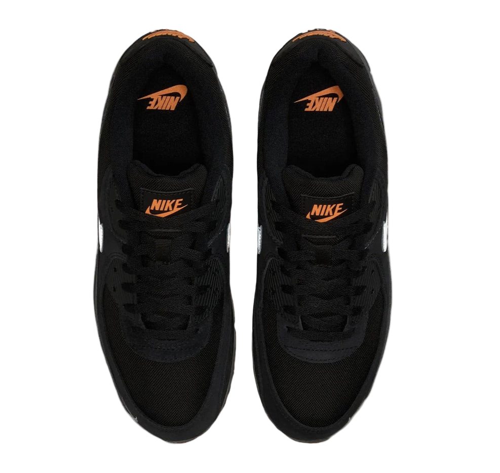 Nike Air Max 90 Black Metallic Cool Grey Orange