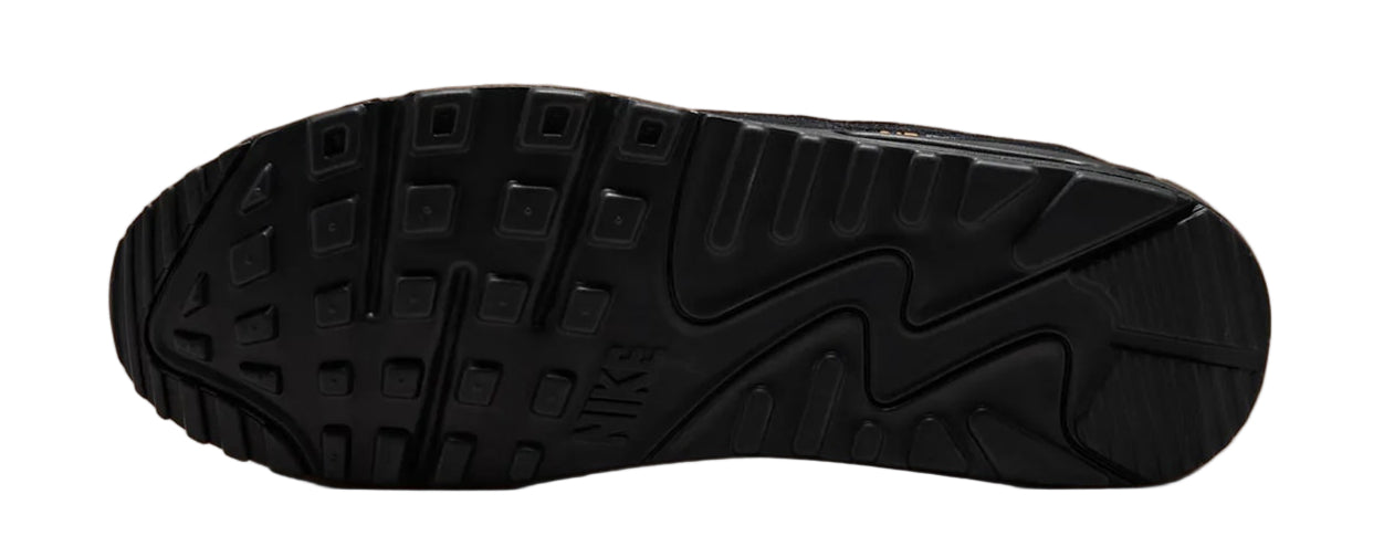 Nike Air Max 90 Black Metallic Cool Grey Orange