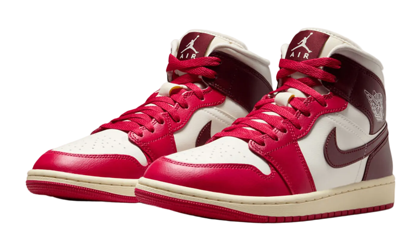 Jordan 1 Mid Sail Mystic Hibiscus (Women's)