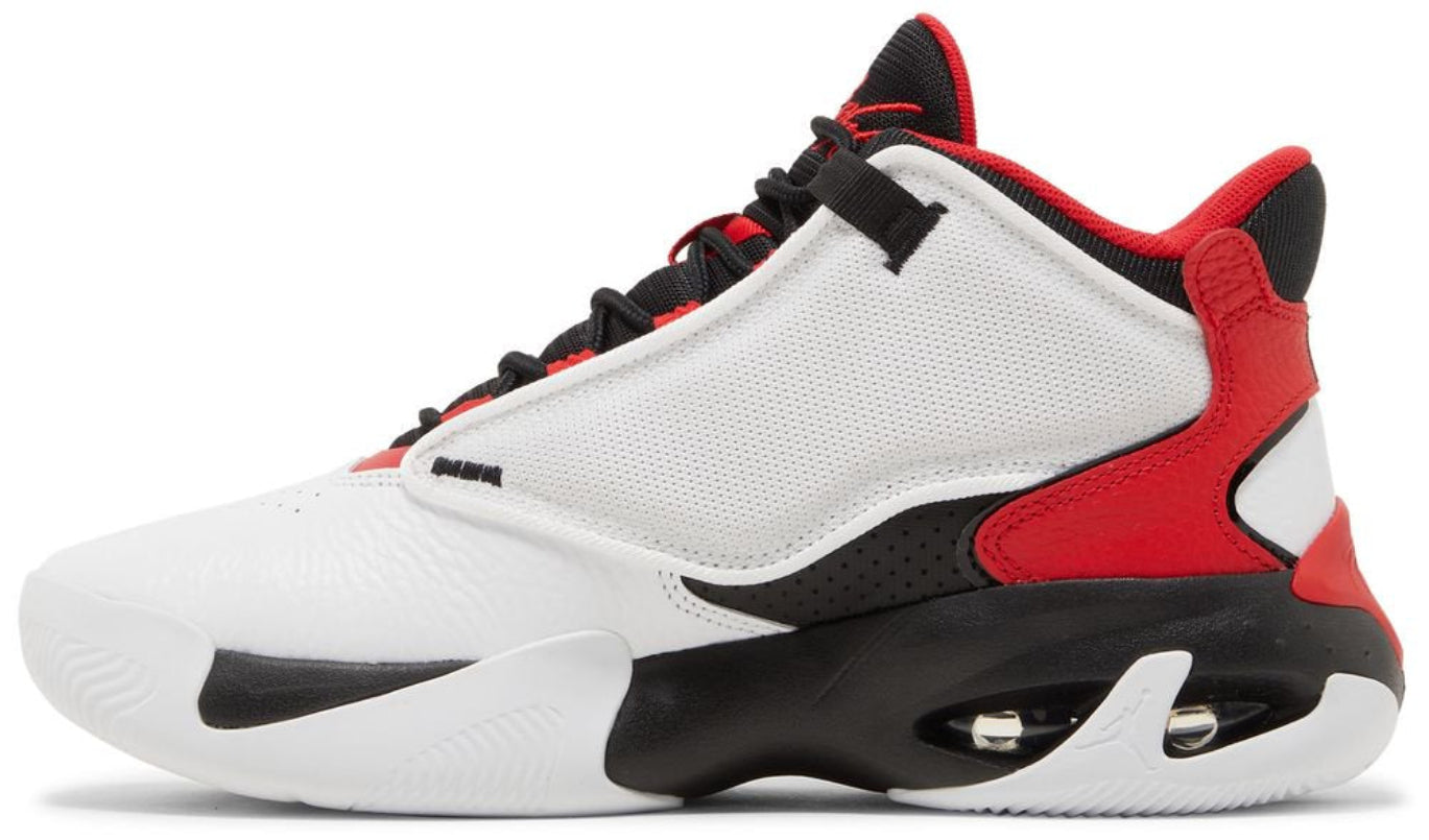 Jordan Max Aura 4 White Black University Red