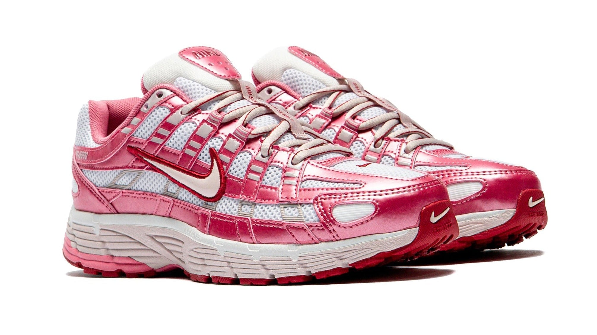Nike P-6000 White Silt Red Peony (Women's)