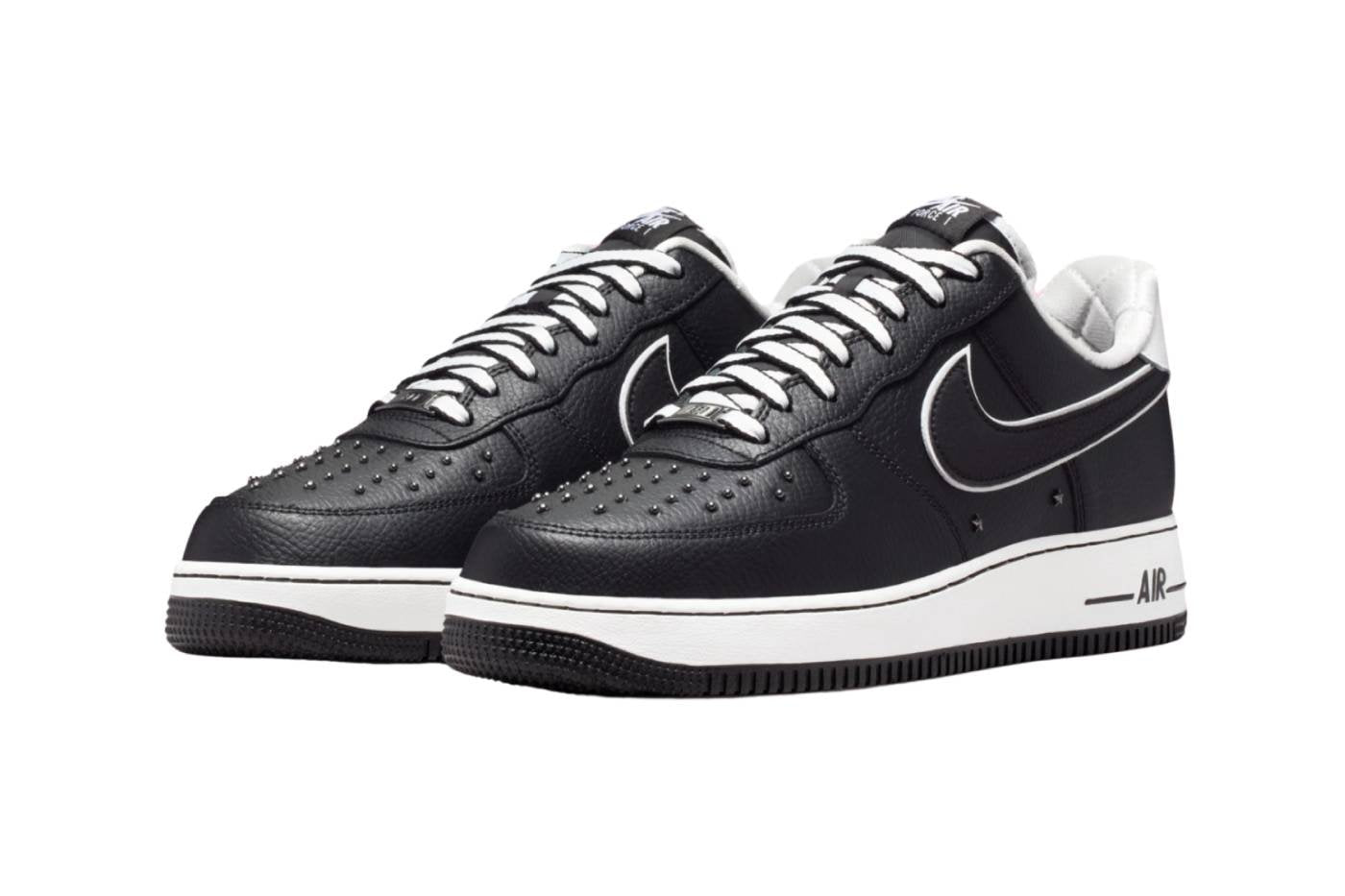 Nike Air Force 1 Low '07 Premium Black White Metallic Dark Grey