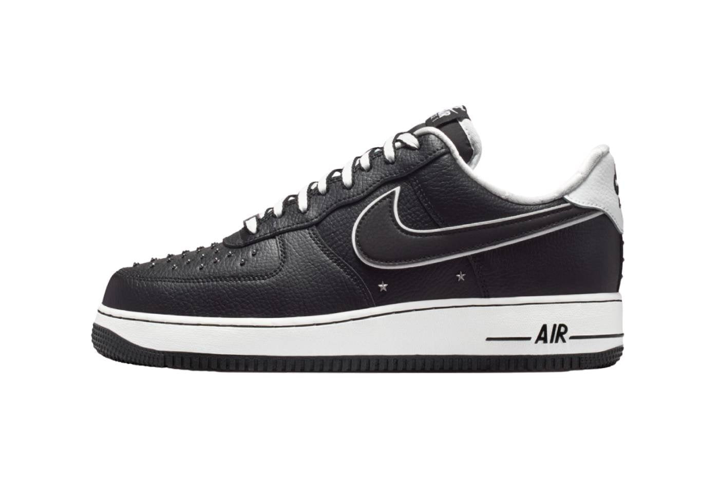 Nike Air Force 1 Low '07 Premium Black White Metallic Dark Grey
