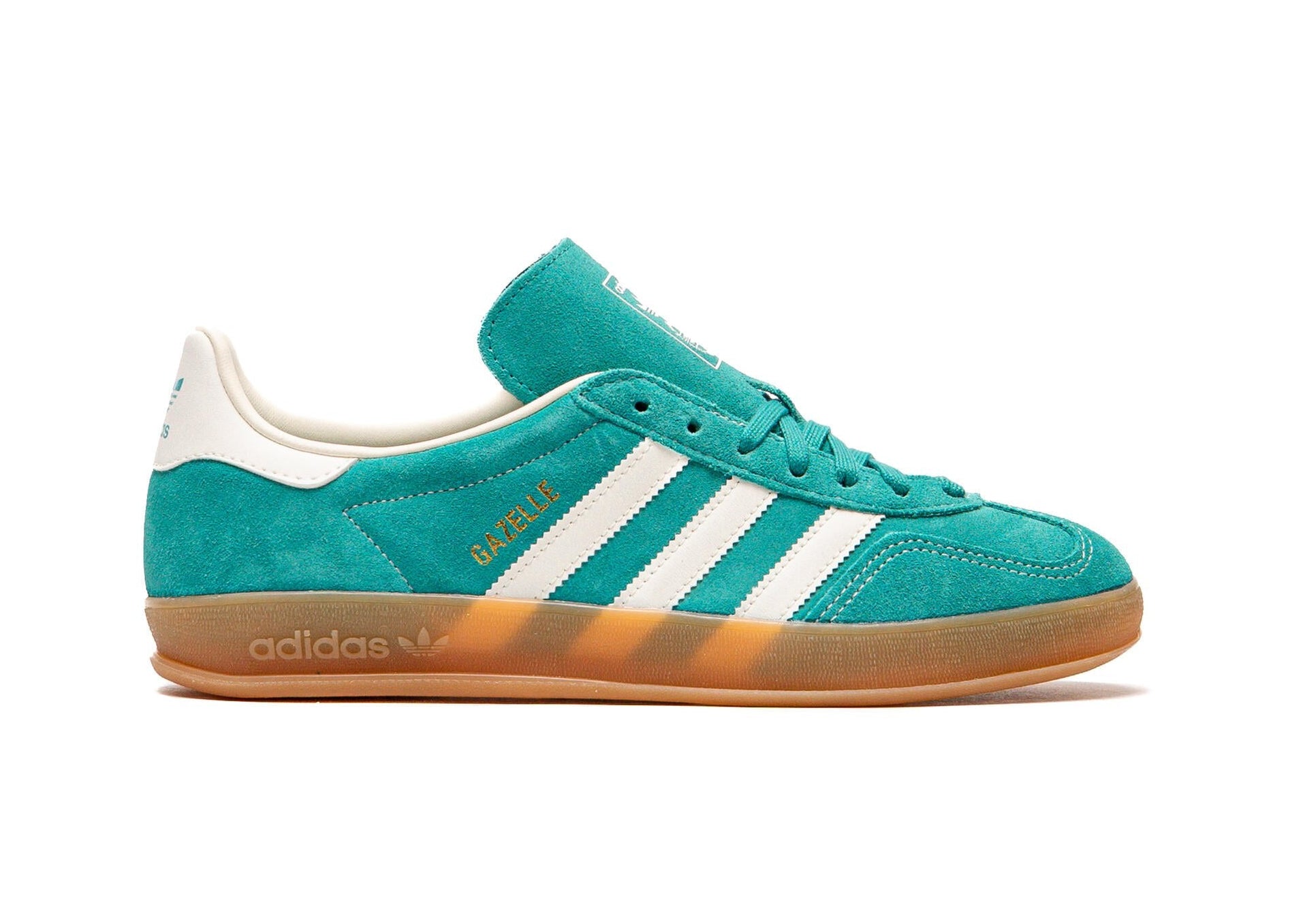 Adidas Gazelle Indoor Pure Teal Off White Gold Metallic (Women's)