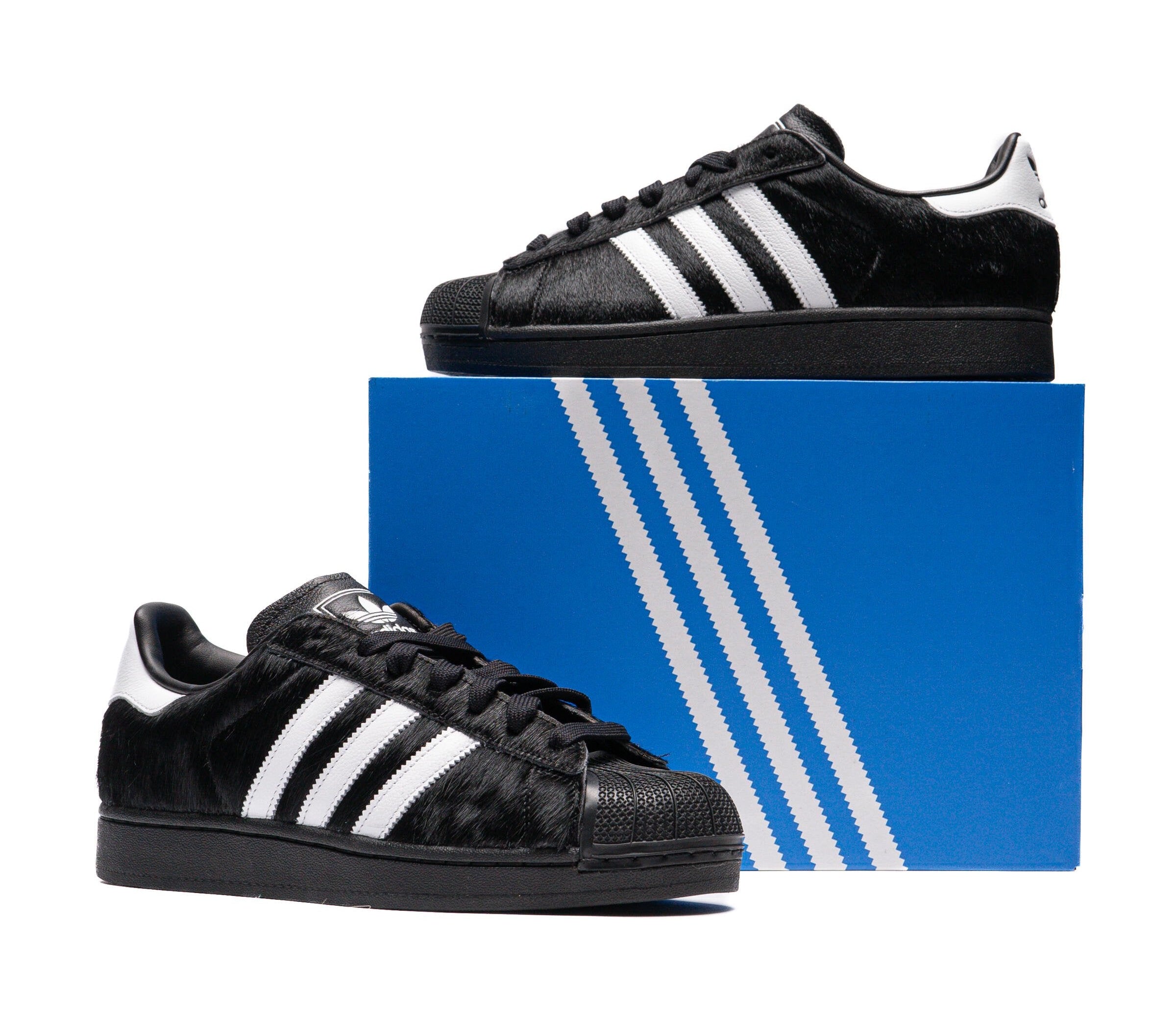 Adidas Superstar II Black Ponyhair (Women's)