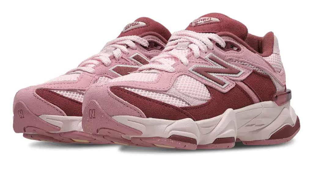New Balance 9060 Pink Granite Washed Burgundy (GS)