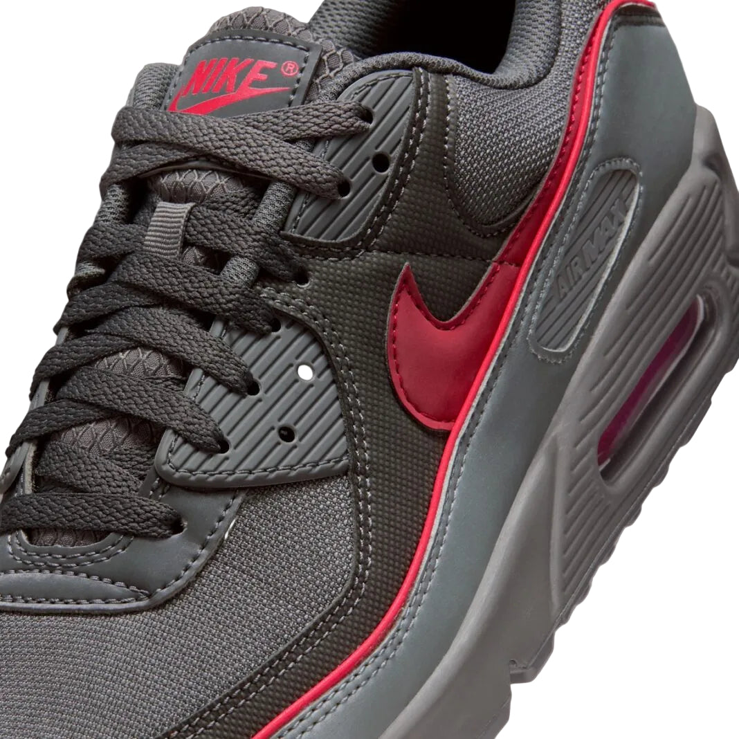 Nike Air Max 90 Premium Iron Grey University Red
