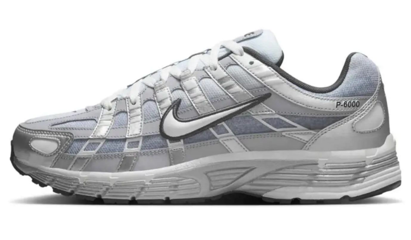 Nike P-6000 Metallic Silver Summit White-Wolf Grey