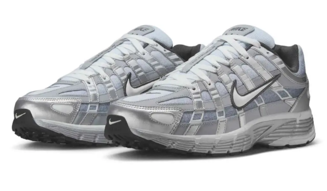 Nike P-6000 Metallic Silver Summit White-Wolf Grey