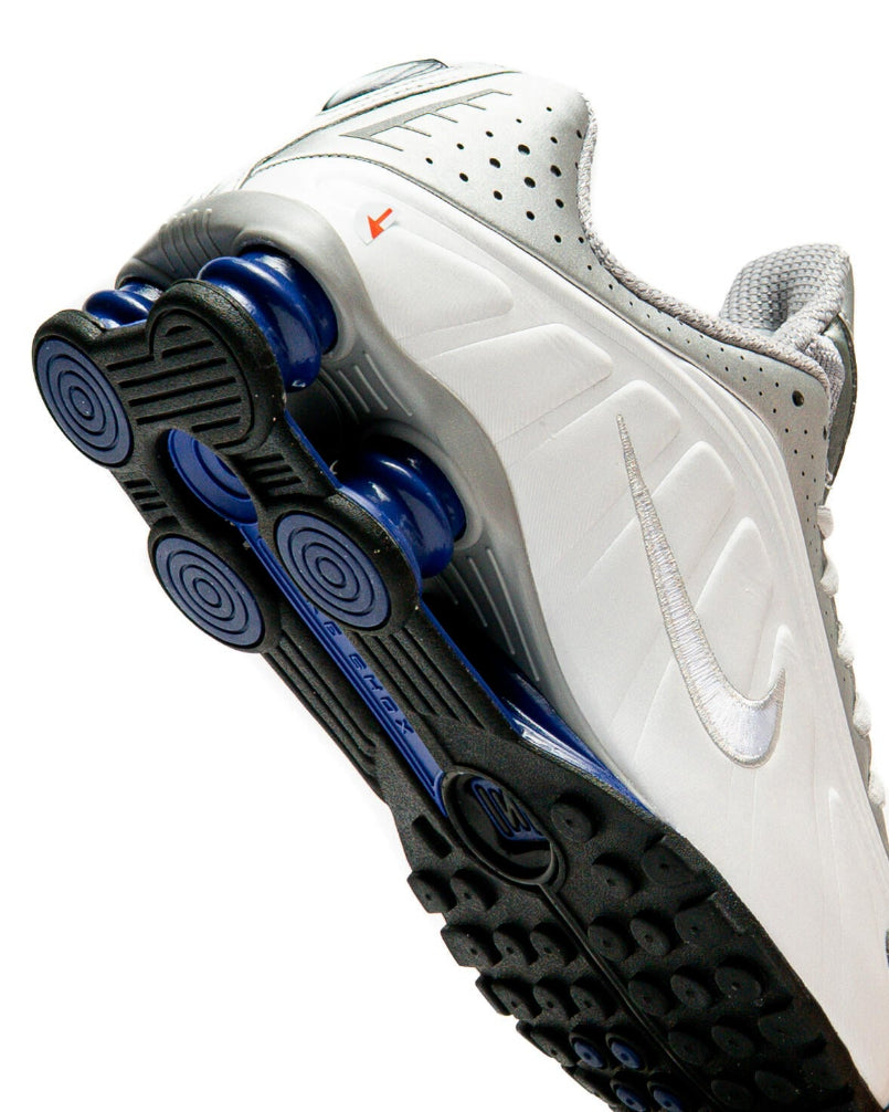 Nike Shox R4 Metallic Silver Deep Royal Blue