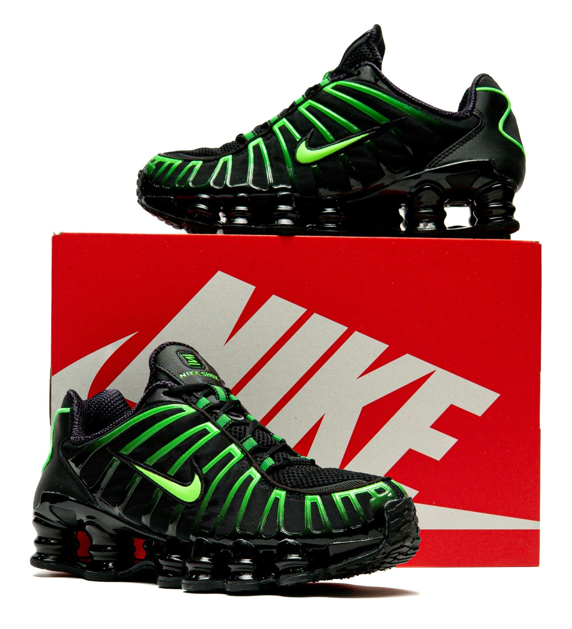 Nike Shox TL Black Green Strike