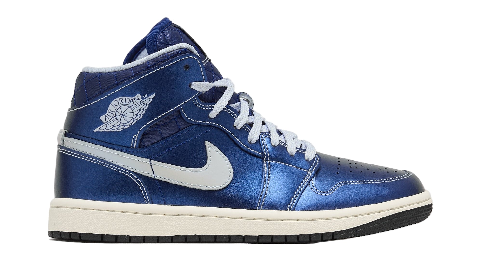 Jordan 1 Mid SE Metallic Blue Quilted (Women's)