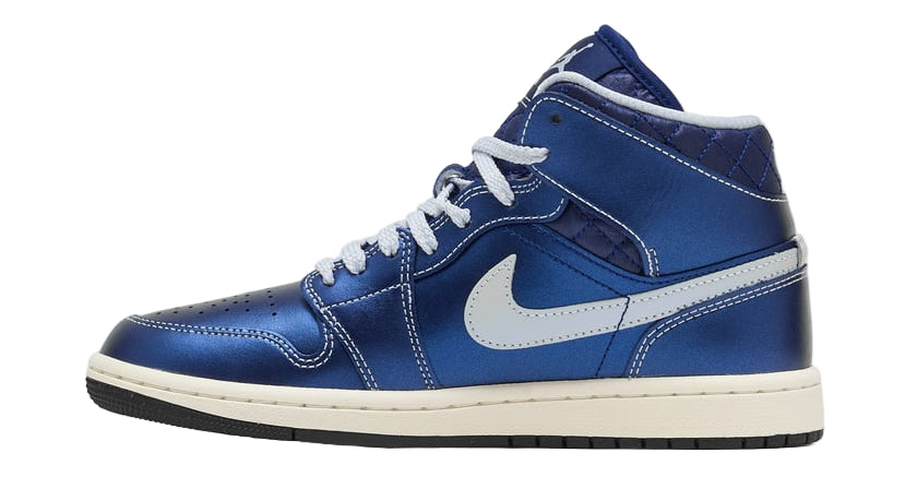 Jordan 1 Mid SE Metallic Blue Quilted (Women's)