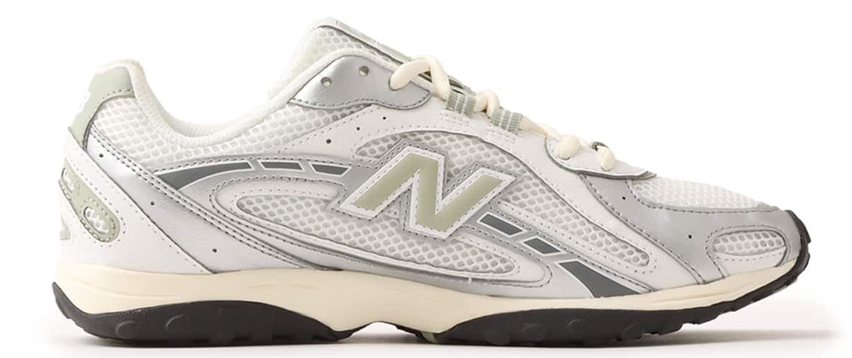 New Balance 204L Silver Metallic Sage Green