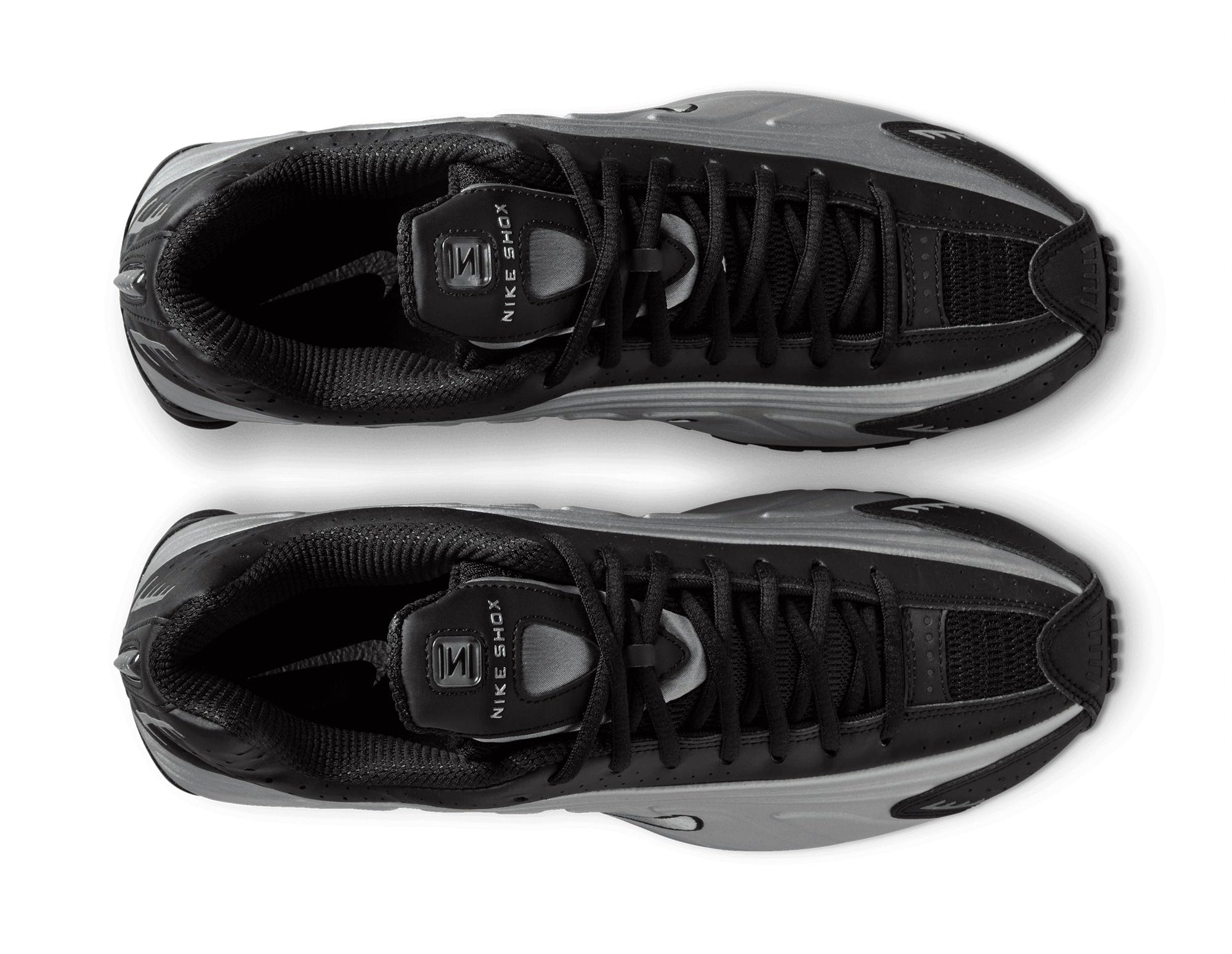 Nike Shox R4 Metallic Silver Black