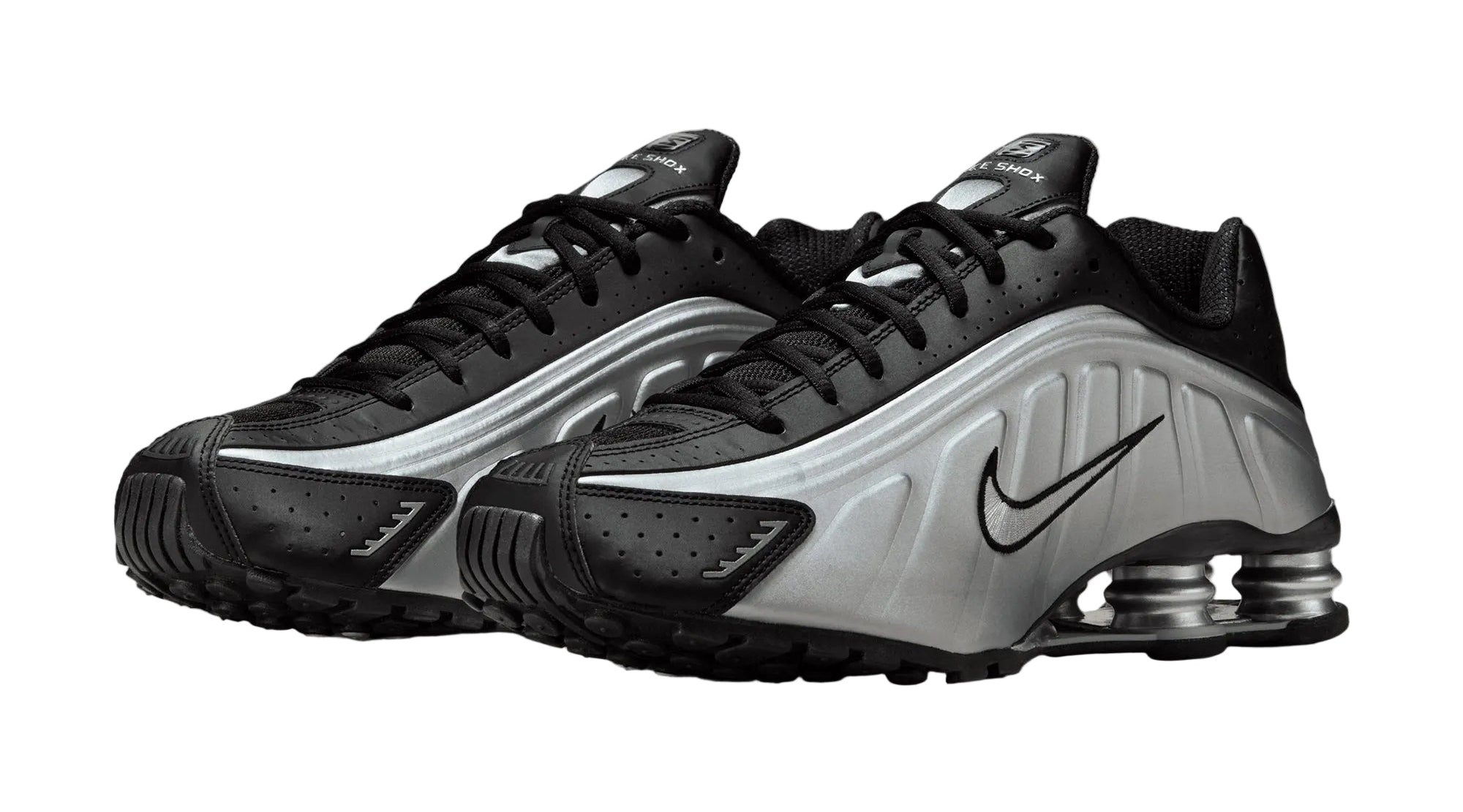 Nike Shox R4 Metallic Silver Black