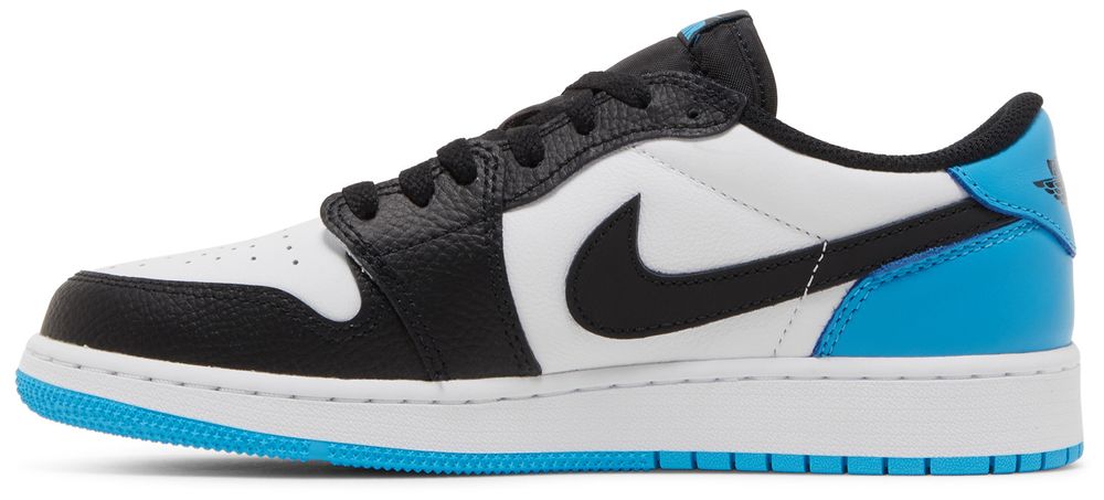 Jordan 1 Retro Low OG Black Dark Powder Blue (GS)