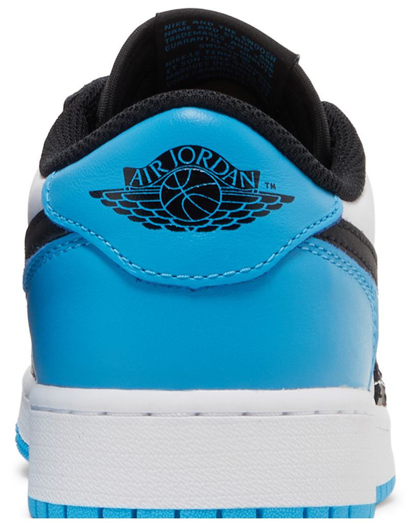 Jordan 1 Retro Low OG Black Dark Powder Blue (GS)