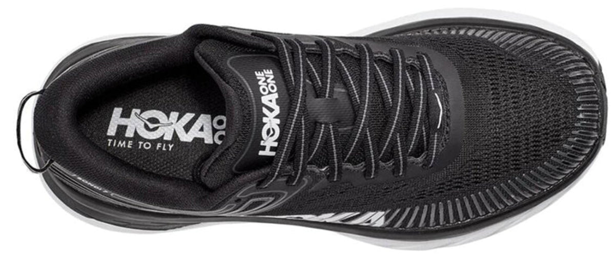 Hoka One One Bondi 7 Black White