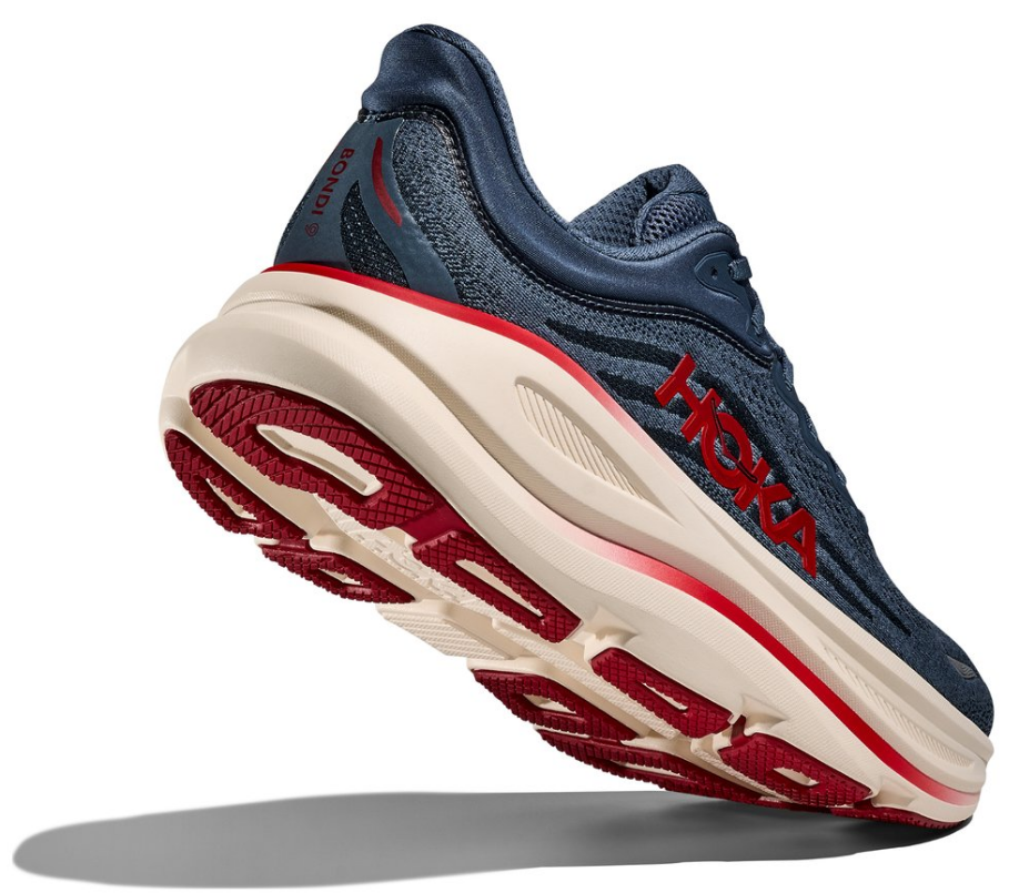 Hoka One One Bondi 9 Thunder Cloud Vermillion