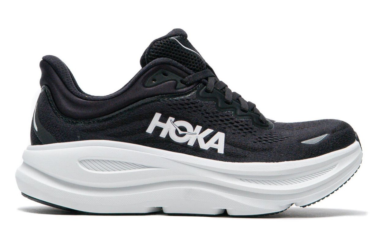 Hoka One One Bondi 9 Black White (Women's)