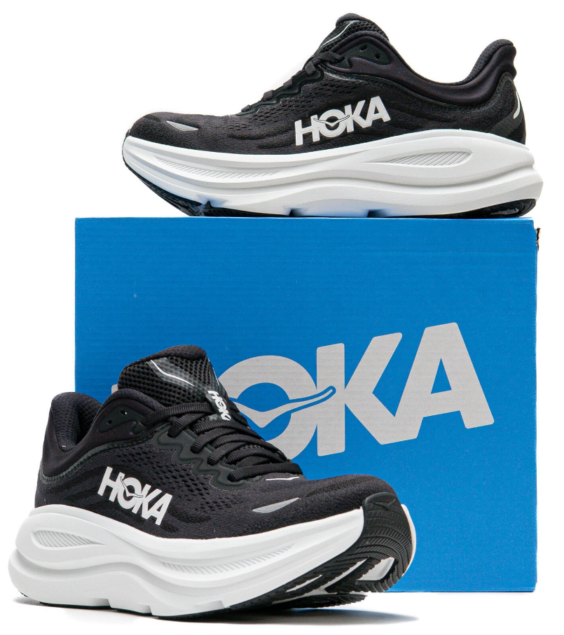 Hoka One One Bondi 9 Black White (Women's)