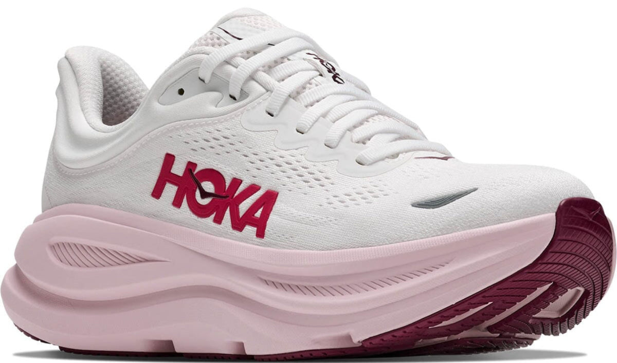 Hoka One One Bondi 9 White Pink Opal (Women's)
