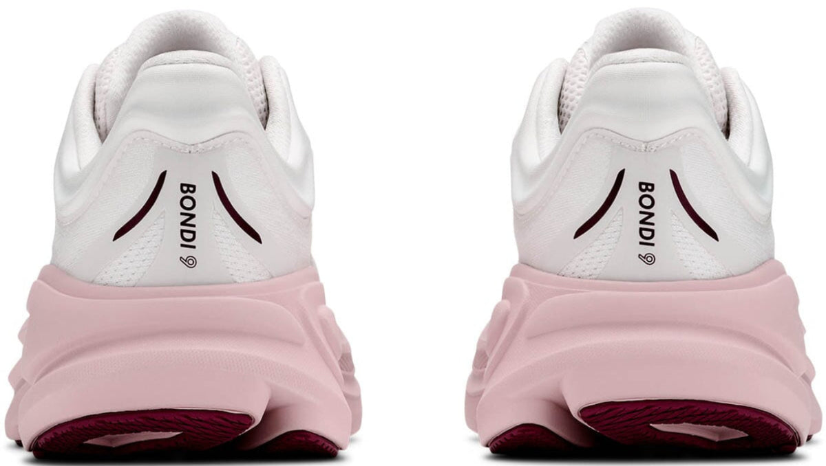 Hoka One One Bondi 9 White Pink Opal (Women's)