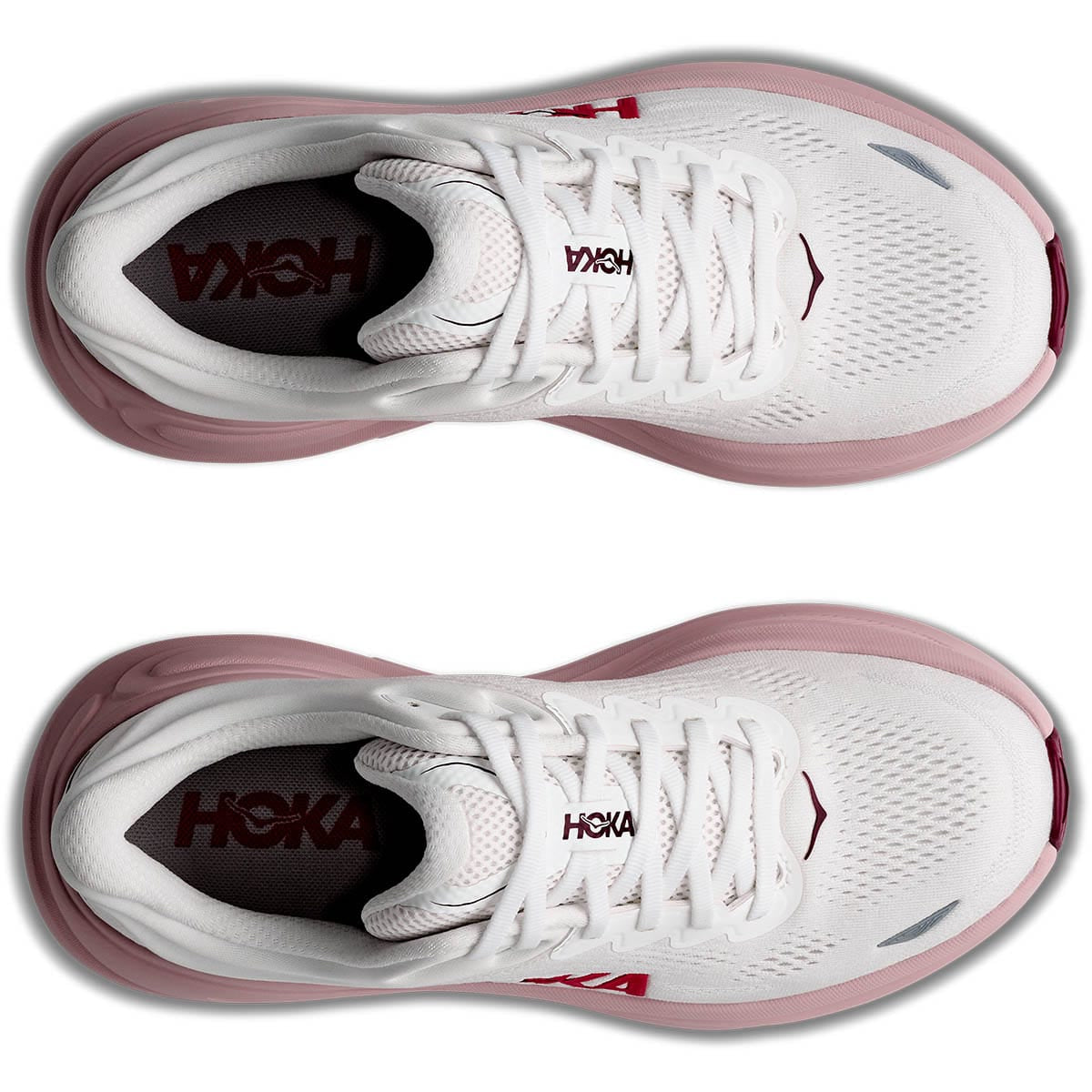 Hoka One One Bondi 9 White Pink Opal (Women's)