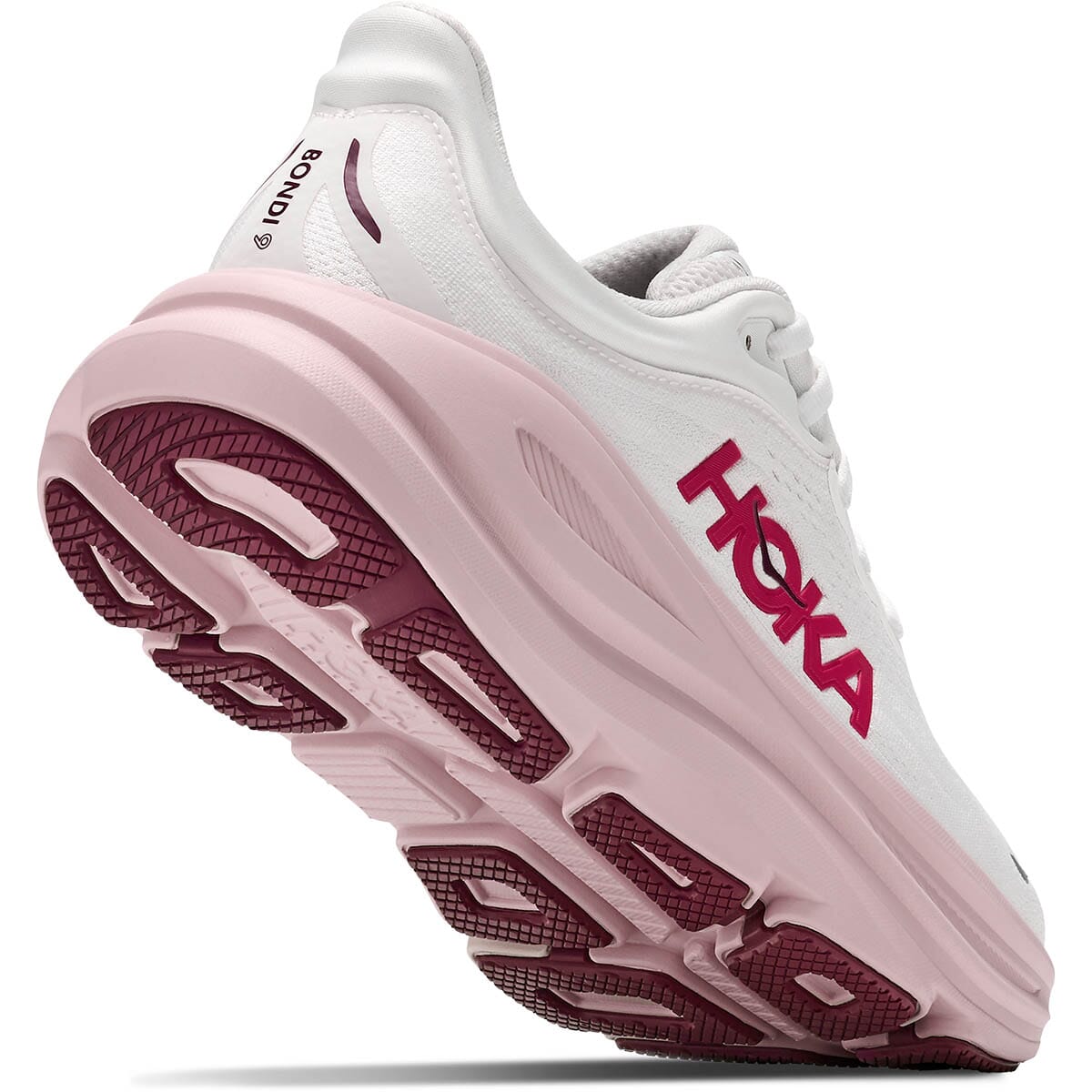 Hoka One One Bondi 9 White Pink Opal (Women's)