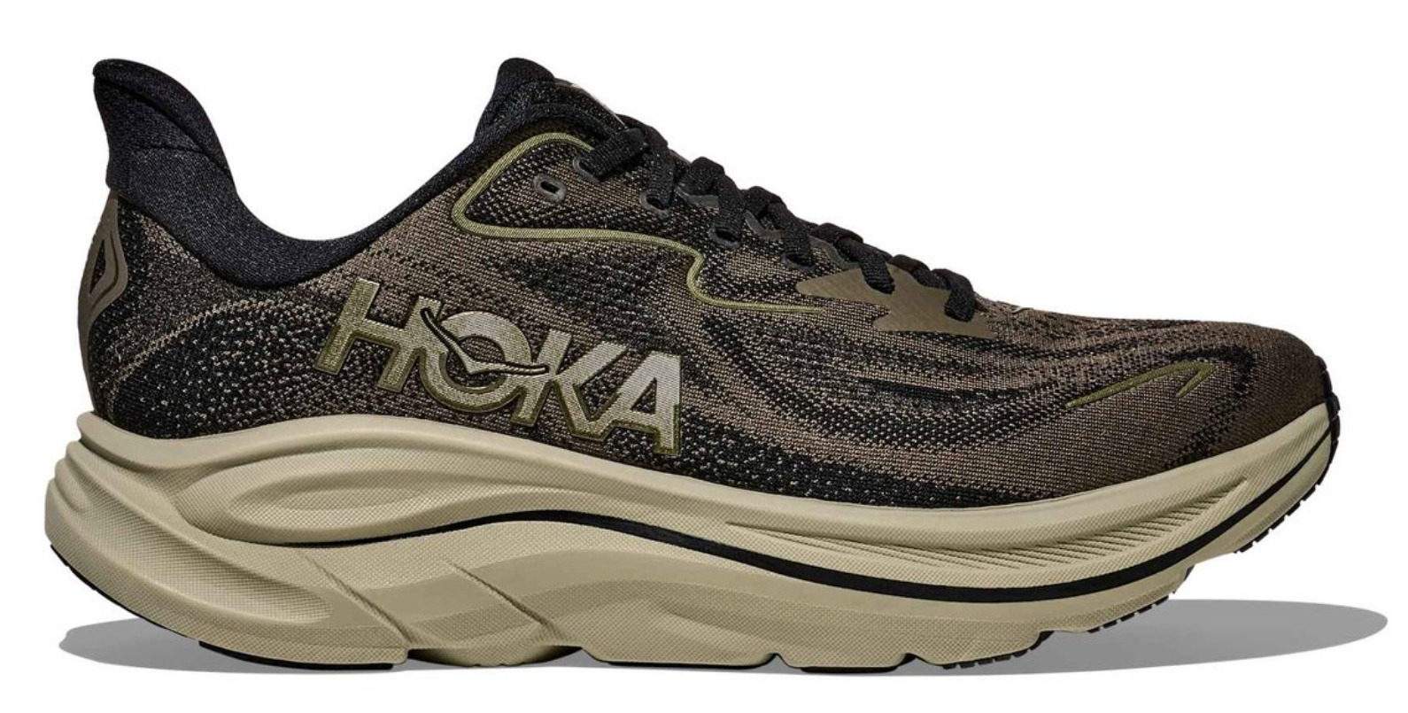 Hoka One One Clifton 10 Dark Roast Black