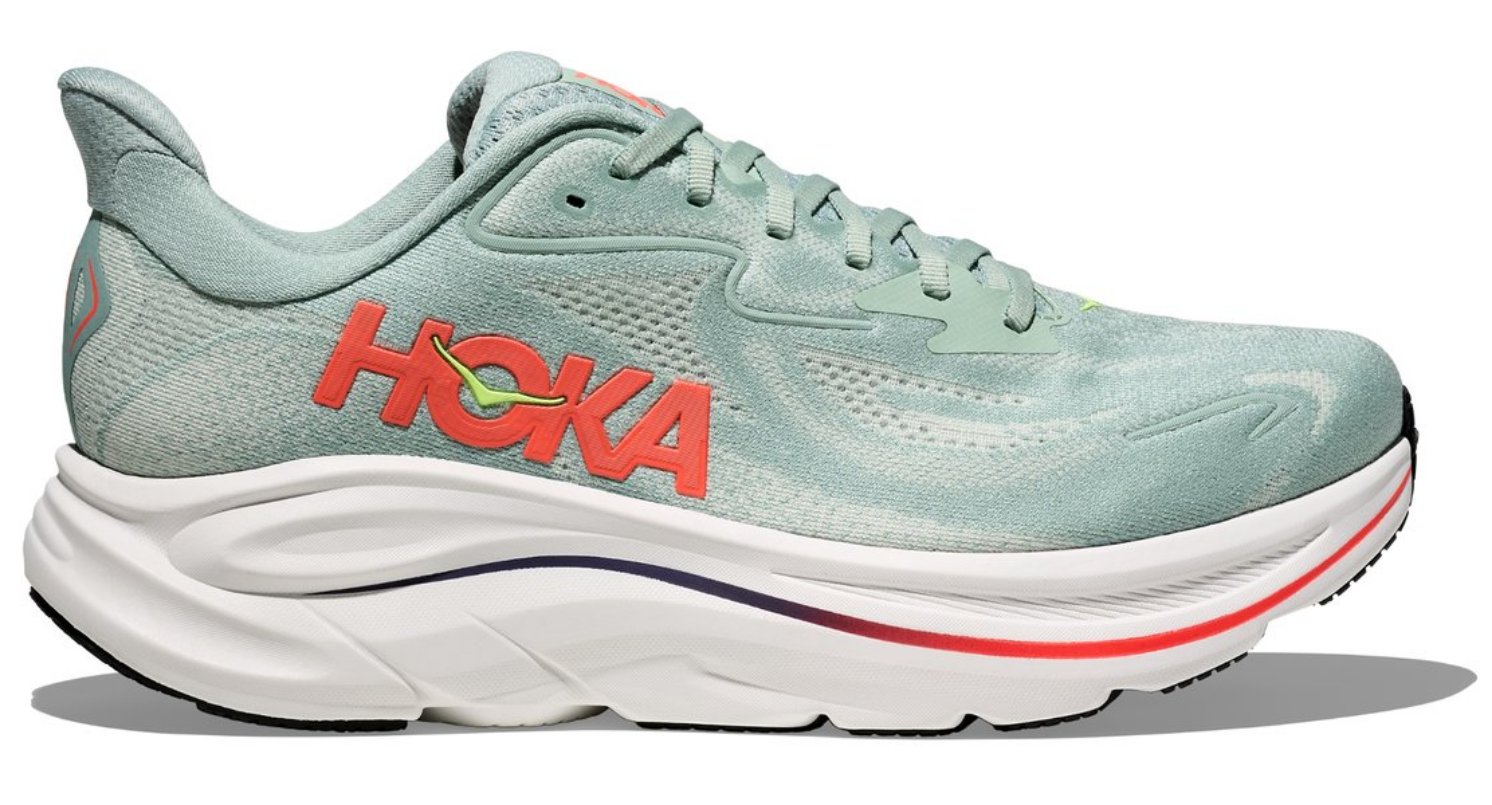 Hoka One One Clifton 10 Sage Neon Flame