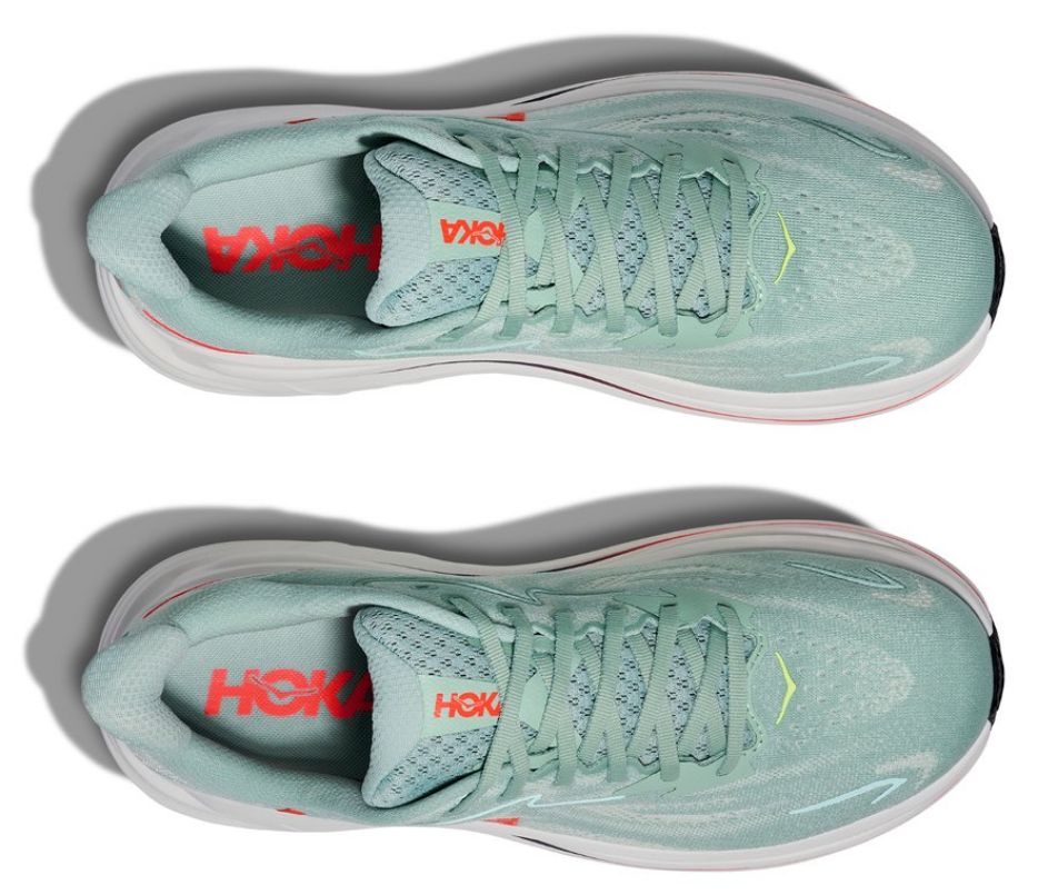 Hoka One One Clifton 10 Sage Neon Flame