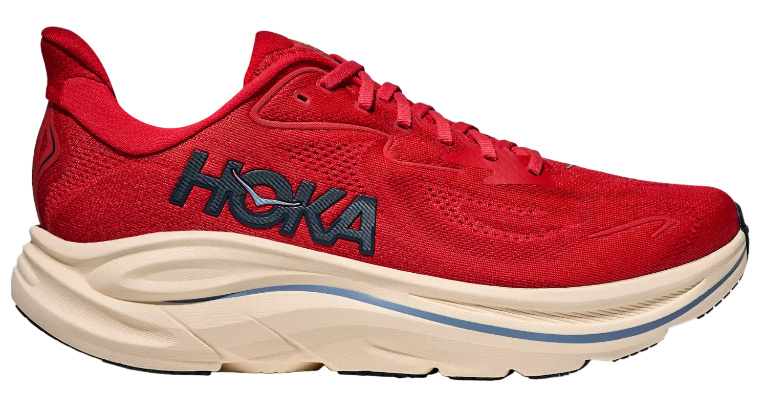 Hoka One One Clifton 10 Vermillion Varsity Navy